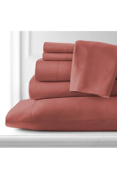 Southshore Fine Linens Vilano Springs Extra Deep Pocket Sheet Set In Marsala
