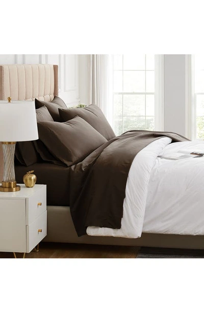Southshore Fine Linens Vilano Springs Extra Deep Pocket Sheet Set In Chocolate Brown