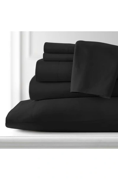 Southshore Fine Linens Vilano Springs Extra Deep Pocket Sheet Set In Black