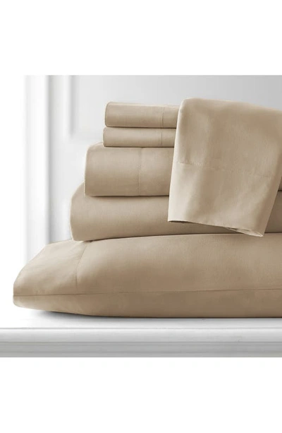 Southshore Fine Linens Vilano Springs Extra Deep Pocket Sheet Set In Taupe