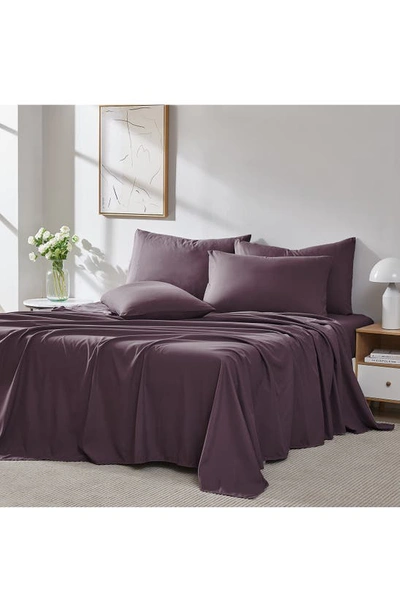 Southshore Fine Linens Vilano Springs Extra Deep Pocket Sheet Set In Purple