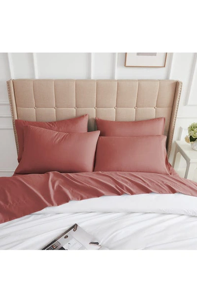 Southshore Fine Linens Vilano Springs Extra Deep Pocket Sheet Set In Marsala