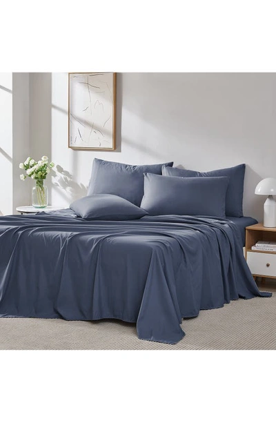 Southshore Fine Linens Vilano Springs Extra Deep Pocket Sheet Set In Dark Blue