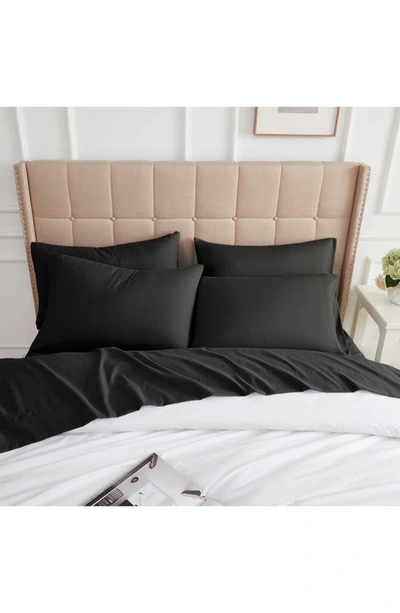 Southshore Fine Linens Vilano Springs Extra Deep Pocket Sheet Set In Black