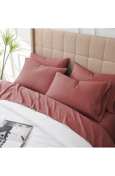 Southshore Fine Linens Vilano Springs Extra Deep Pocket Sheet Set In Marsala