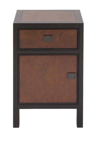 Shop Willow Row Dark Brown Wood Contemporary Cabinet