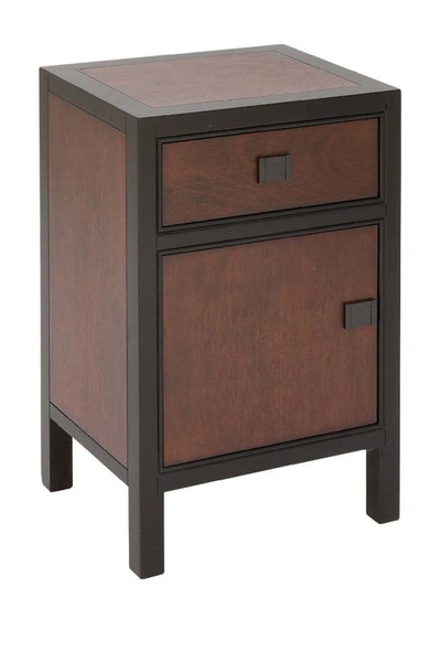 Shop Willow Row Dark Brown Wood Contemporary Cabinet