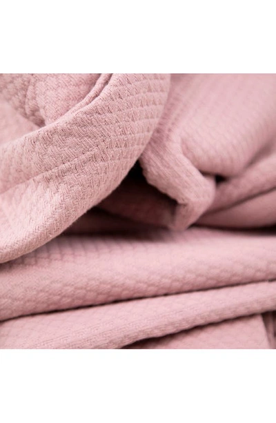 Southshore Fine Linens Milton Cotton Luxury Blanket In Pink