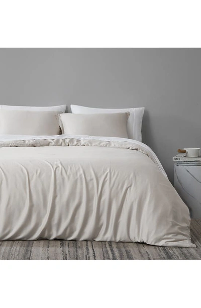 Southshore Fine Linens Premium Luxury Viscose From Bamboo Duvet Cover Set In Bone