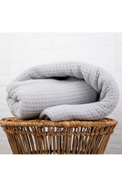 Southshore Fine Linens Ashmore Cotton Luxury Blanket In Grey