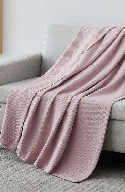 Southshore Fine Linens Milton Cotton Luxury Blanket In Pink