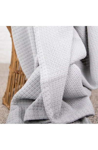Southshore Fine Linens Ashmore Cotton Luxury Blanket In Grey