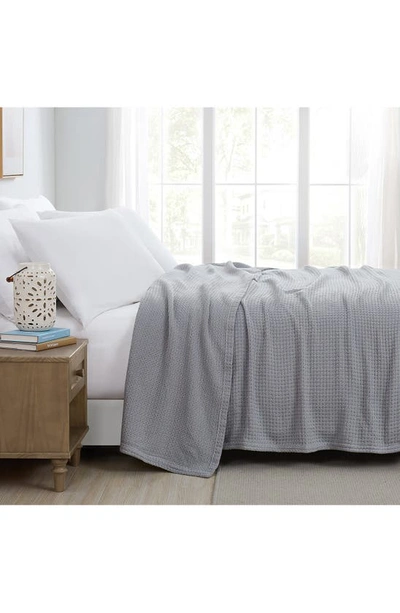 Southshore Fine Linens Ashmore Cotton Luxury Blanket In Grey