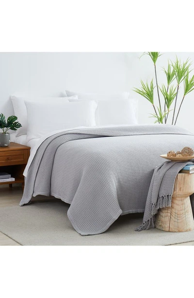 Southshore Fine Linens Ashmore Cotton Luxury Blanket In Grey
