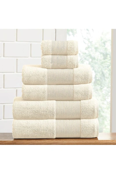 Modern Threads Air Cloud 6-piece Towel Set In Ivory