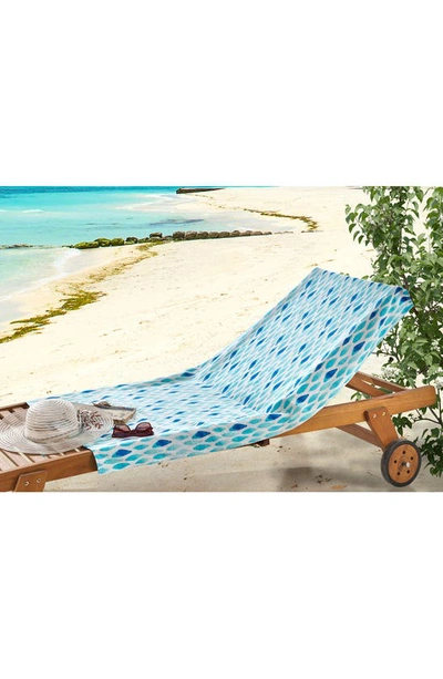 Shop Enchante Home Ocean Turkish Cotton Beach Towel In Blue
