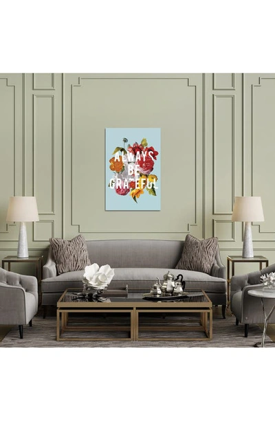 Icanvas Floral Sentiment I By Wild Apple Portfolio Canvas Wall Art In Blue/ Green