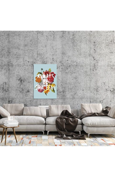 Icanvas Floral Sentiment I By Wild Apple Portfolio Canvas Wall Art In Blue/ Green