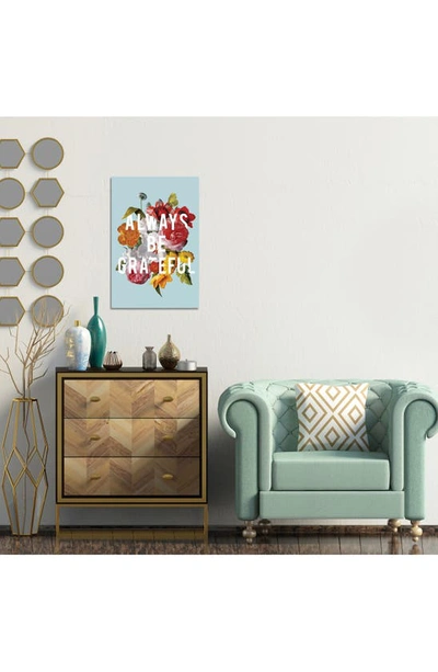 Icanvas Floral Sentiment I By Wild Apple Portfolio Canvas Wall Art In Blue/ Green