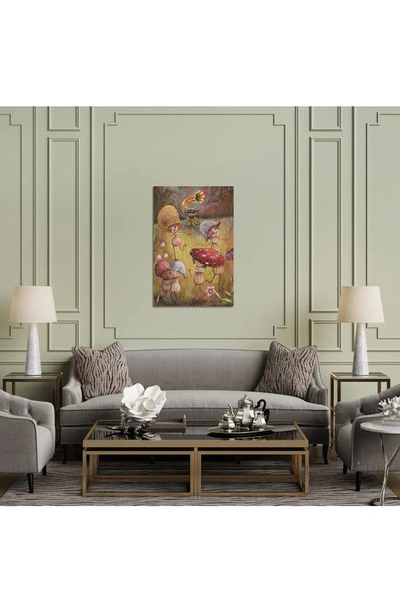 Icanvas Shroom Party By Heather Renaux Canvas Wall Art In Green