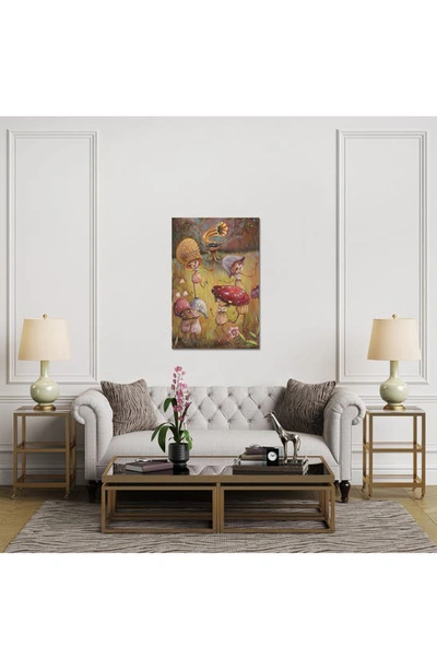Icanvas Shroom Party By Heather Renaux Canvas Wall Art In Green