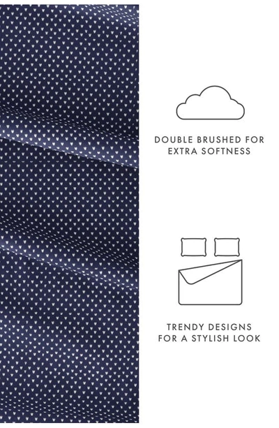 Homespun Premium Ultra Soft My Heart Pattern 4-piece Bed Sheet Set In Gray