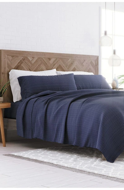 Shop Homespun Premium Ultra Soft My Heart Pattern 4-piece Bed Sheet Set In Gray