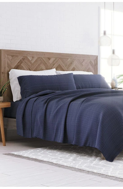 Homespun Premium Ultra Soft My Heart Pattern 4-piece Bed Sheet Set In Gray