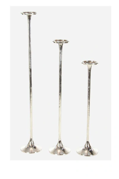 Shop Uma Silvertone Aluminum Tall Candle Holder