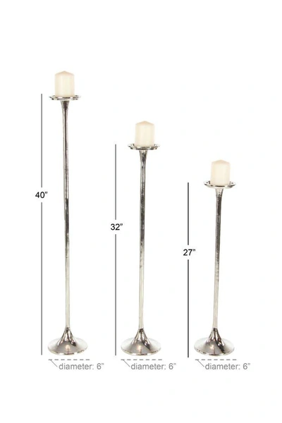 Uma Silver Processional Candleholder 3-piece Set In Silver