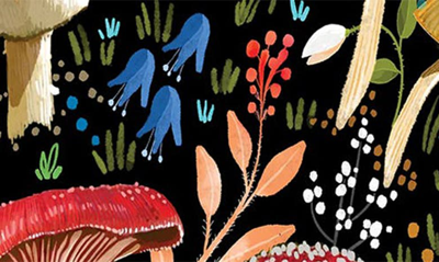 Icanvas Mushroom Love By Thomas Little Canvas Wall Art In Black