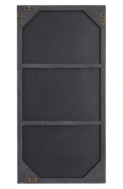Vivian Lune Home Black Wood Rectangle Shaped Wall Mirror With Thin Minimalistic Frame In Black