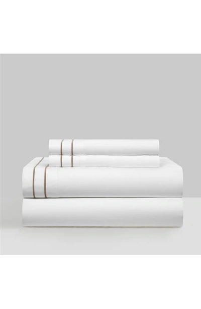 Shop Chic Santorini Hotel Inspired 4-piece Comforter Set In Beige