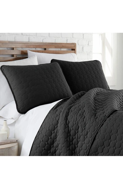 Shop Southshore Fine Linens Ultra-soft Oversized Quilt Set In Black