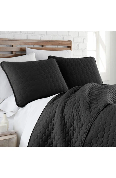 Southshore Fine Linens Ultra-soft Oversized Quilt Set In Black