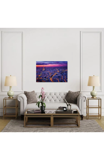 Icanvas Paris I By Juan Pablo De Miguel Canvas Wall Art In Purple