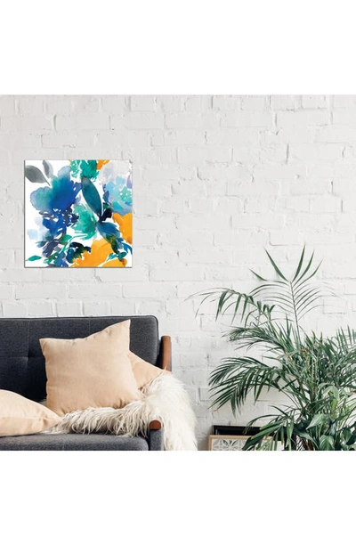 Icanvas Indigo Flower Ii By Isabelle Z Canvas Wall Art In Blue