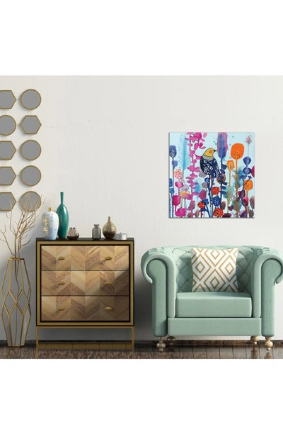 Icanvas Juste Ici By Sylvie Demers Canvas Wall Art In Blue