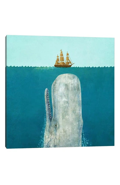 Icanvas The Whale Square Canvas Art Print By Terry Fan Canvas Wall Art In Blue/ Green