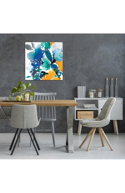 Icanvas Indigo Flower Ii By Isabelle Z Canvas Wall Art In Blue