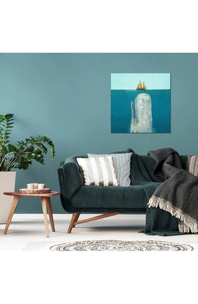 Icanvas The Whale Square Canvas Art Print By Terry Fan Canvas Wall Art In Blue/ Green