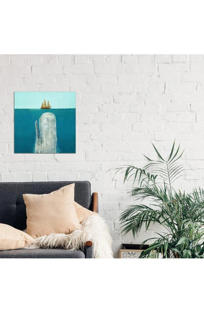 Icanvas The Whale Square Canvas Art Print By Terry Fan Canvas Wall Art In Blue/ Green