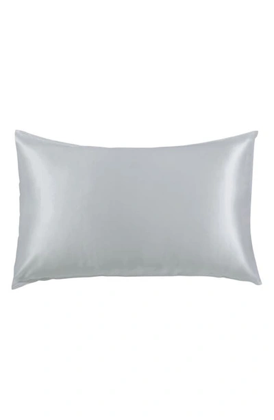 Melange Home 100% Pure Mulberry Silk Pillow Case In Silver