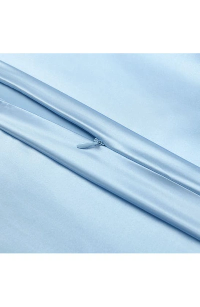 Melange Home 100% Pure Mulberry Silk Pillow Case In Blue