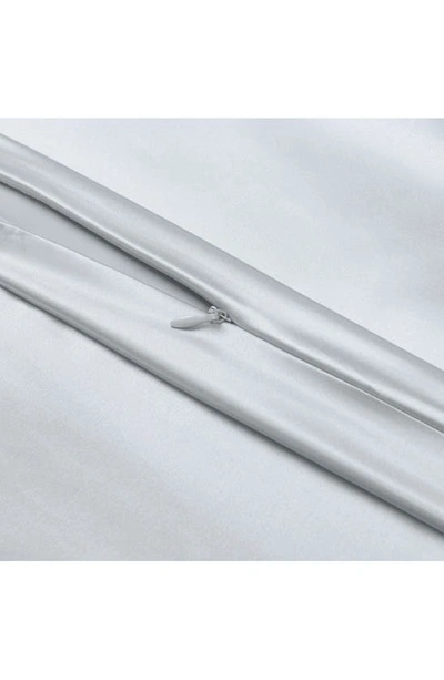 Melange Home 100% Pure Mulberry Silk Pillow Case In Silver