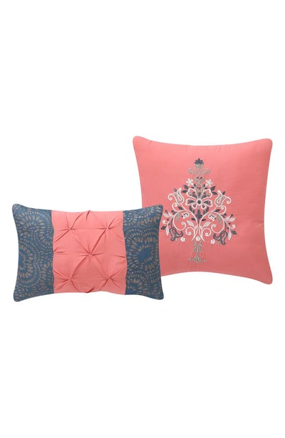 Vcny Home Casa Real Comforter 5-piece Set In Coral
