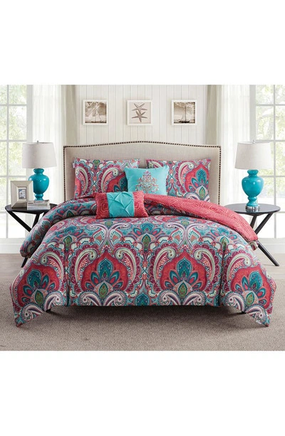 Vcny Home Casa Real Comforter 5-piece Set In Multi