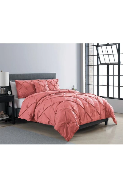 Shop Vcny Home 4-piece Carmen Bedding Set In Coral