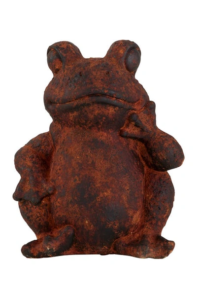 Shop Uma Rust 13" Frog Decor