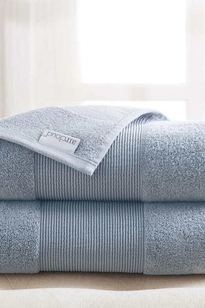 Modern Threads Air Cloud Oversized Bath Sheet In Blue
